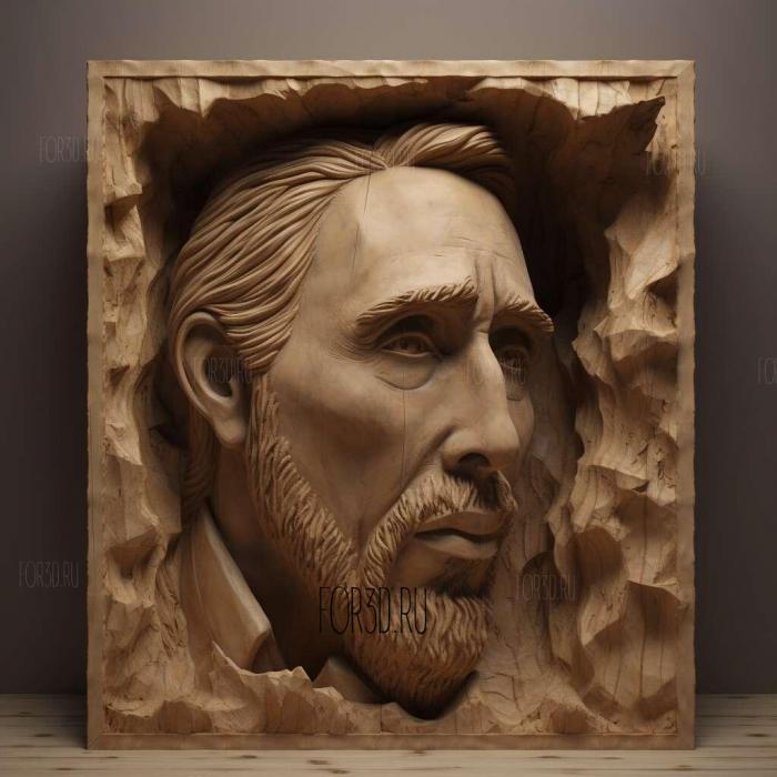 nicolas cage 2 stl model for CNC